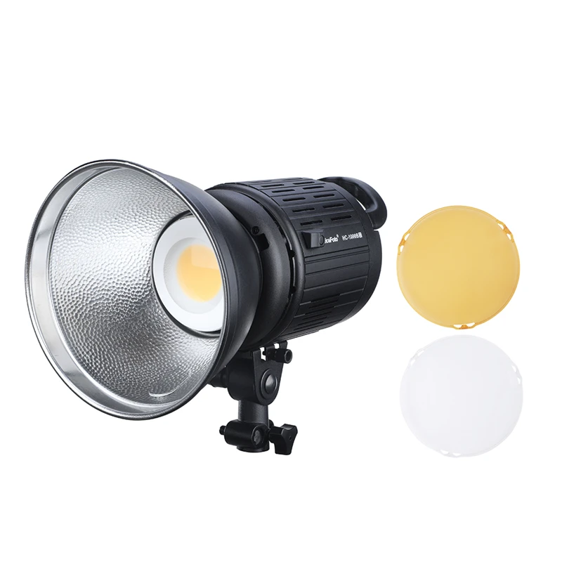 NiceFoto HC-1000B II 100W LCD Display 3200K/5600K CRI95+ APP Remote Control Photography LED Video Light Lamp with Color Filters