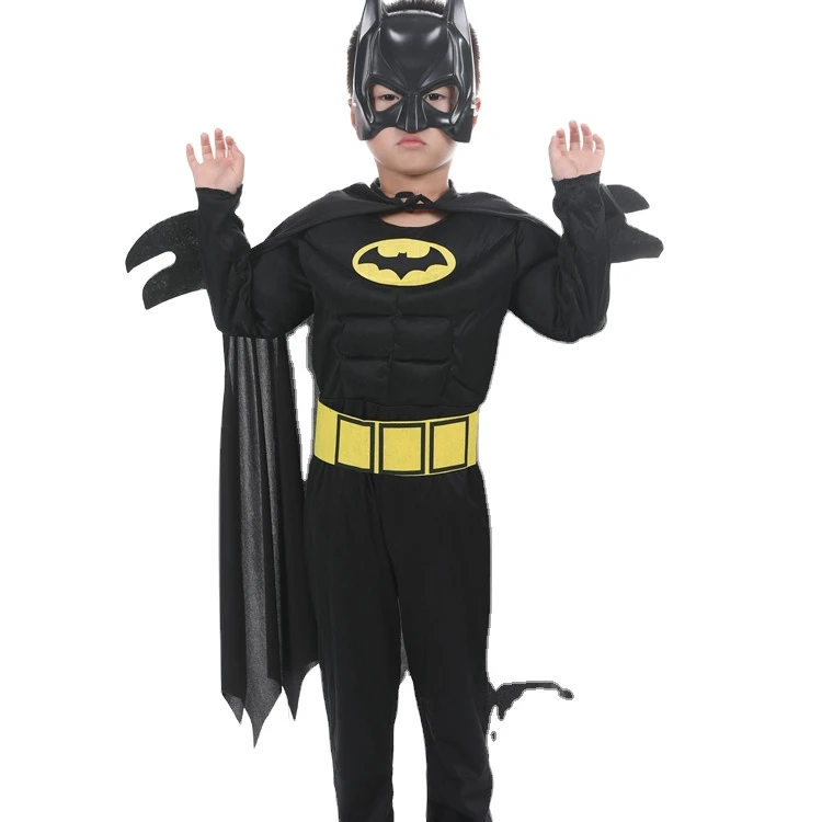 
Muscle Costumes Movie Classic costume halloween for Kids Boys Justice league superhero Clothes 