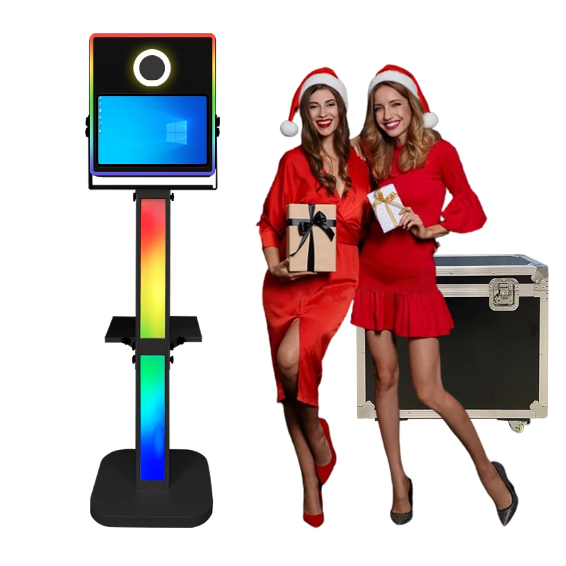 Great Value For Money Dslr Photo Booth Selfie Machine Elegant With Camera Kiosk 15.6 Inches Photobooth For Bonfire Party