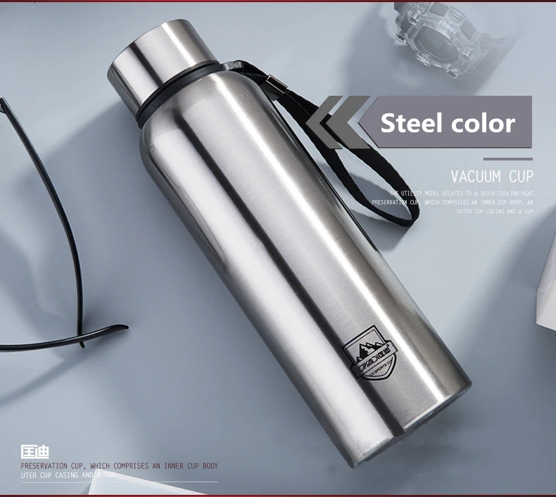 China manufacturer double wall stainless steel water bottle flasks for sale bullet vacuum 520ml