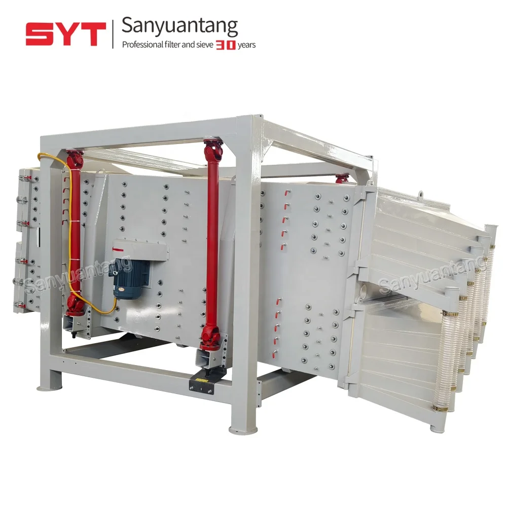 High capacity rectangle square gyro swing vibrating sieve for sand seiving machine Screening resin