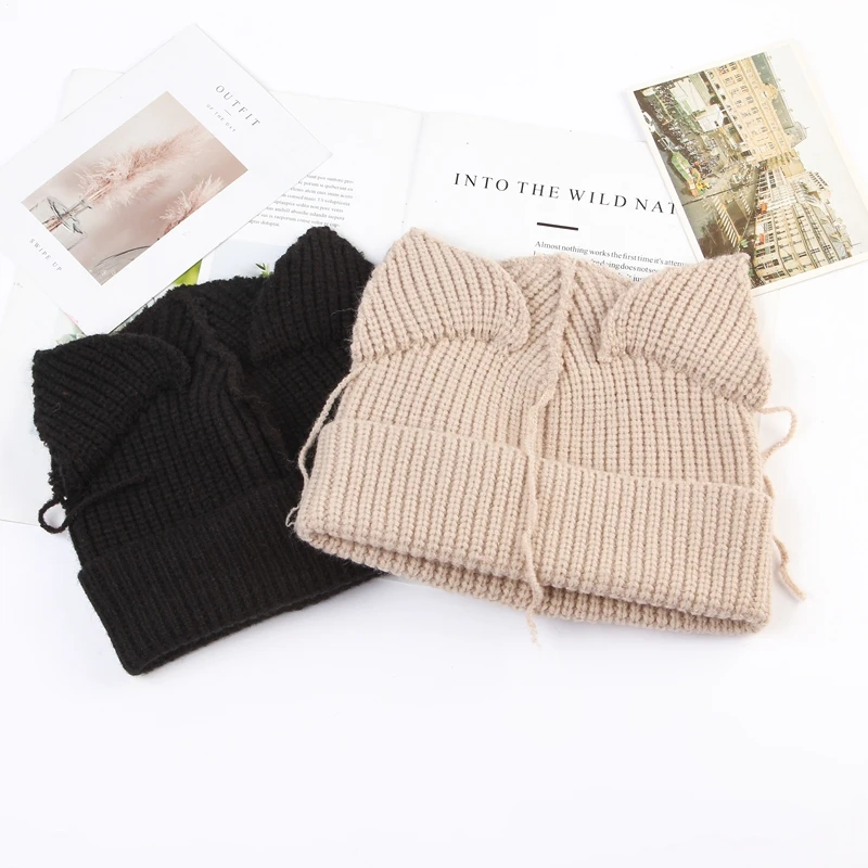 China factory wholesale new custom designer beanies baby cute modelling hat kids funny knitted beanies sold by