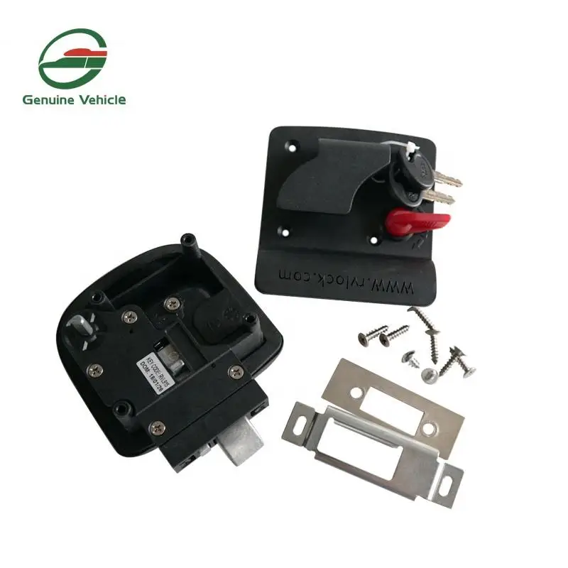 Genuine Vehicle Aluminum Alloy Lock Metal Parts Flush Mounted Rv Door Lock With Key