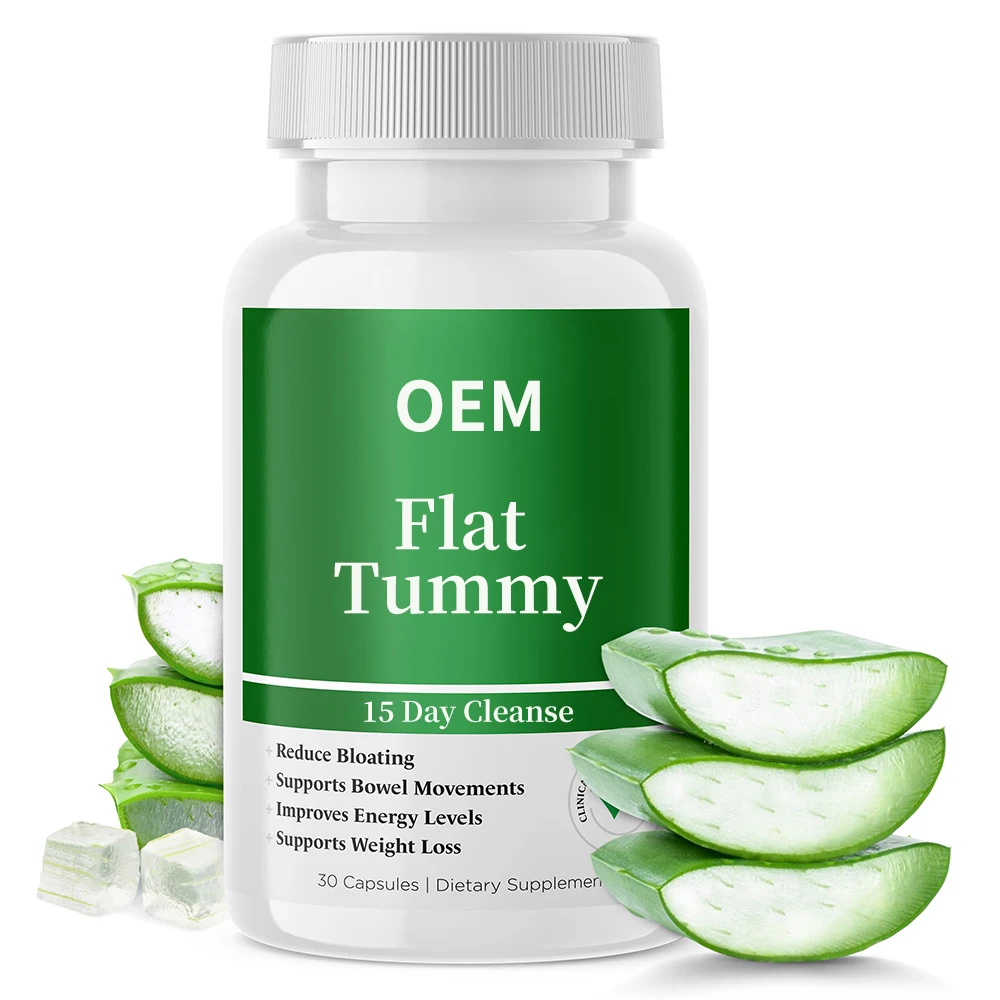 OEM 15 Day Cleanse flat tummy capsules pills Senna Leaf Cascara Sagrada Bark Powder extract lossweight for Gut Support Detox