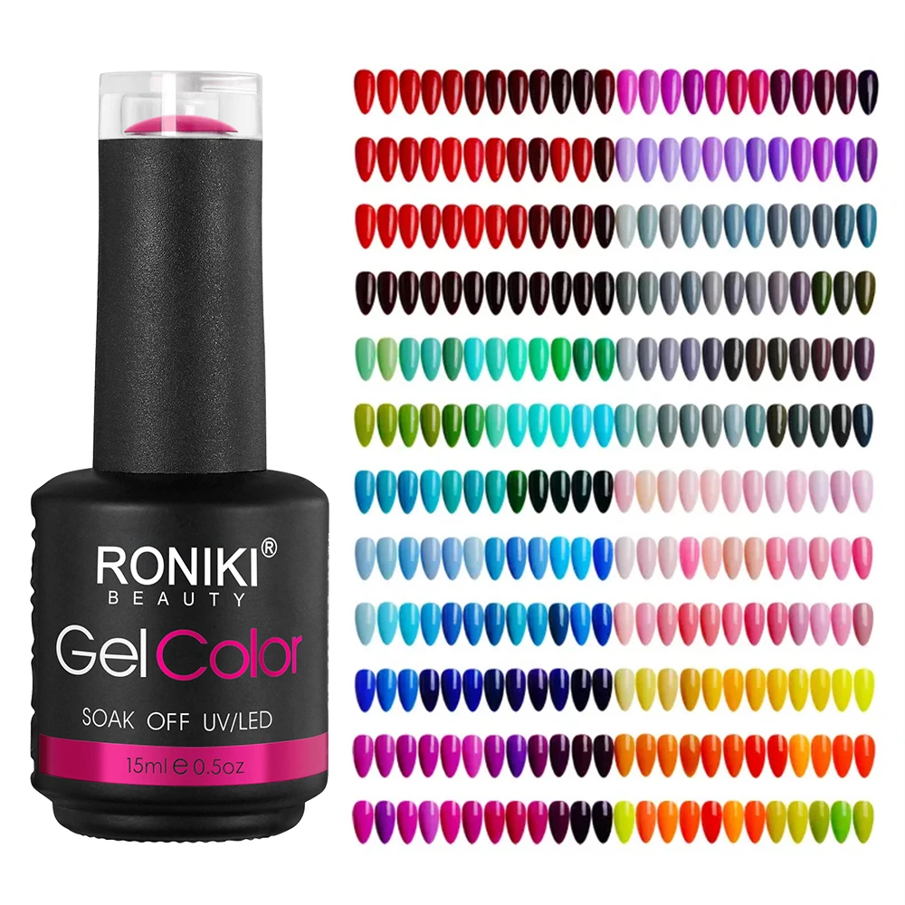 Гель-лак для ногтей RONIKI HEMA FREE 3000 цветов, 15 мл, новый цвет бутылки, новый УФ-гель для ногтей