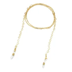 Gold Eyeglasses Sunglasses Chain, Eyeglass Holder, Glasses Laces for Sunglasses Holder