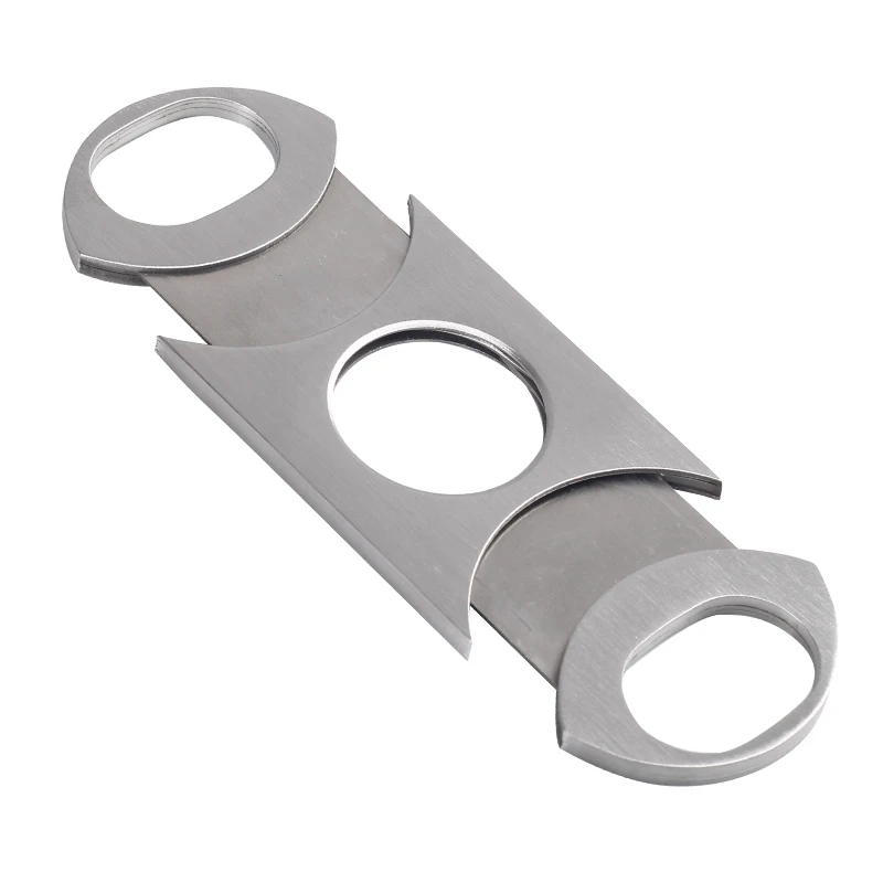 Cigar Cutter Simple Stainless Steel Cigar Smoking Accessories Tools Wholesale Portable Mini Travel Metal Cigar Knife