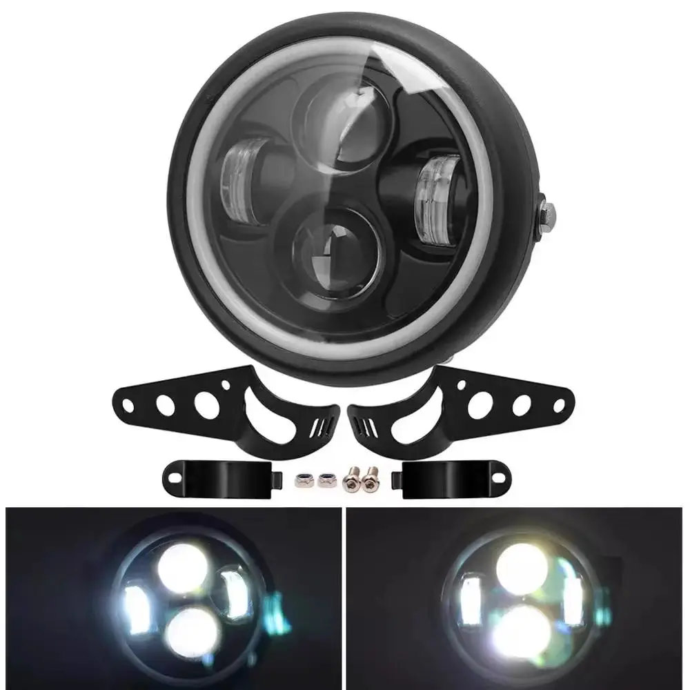 Hot Motorcycle fog lights High Low Flash LED Bright Headlight Driving Spot Work Lamp Scooter Fog Spotlight Moto Lamp