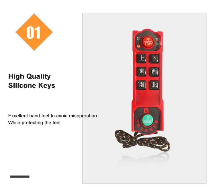 100 meters control distance 8 button dual speed crane remote control