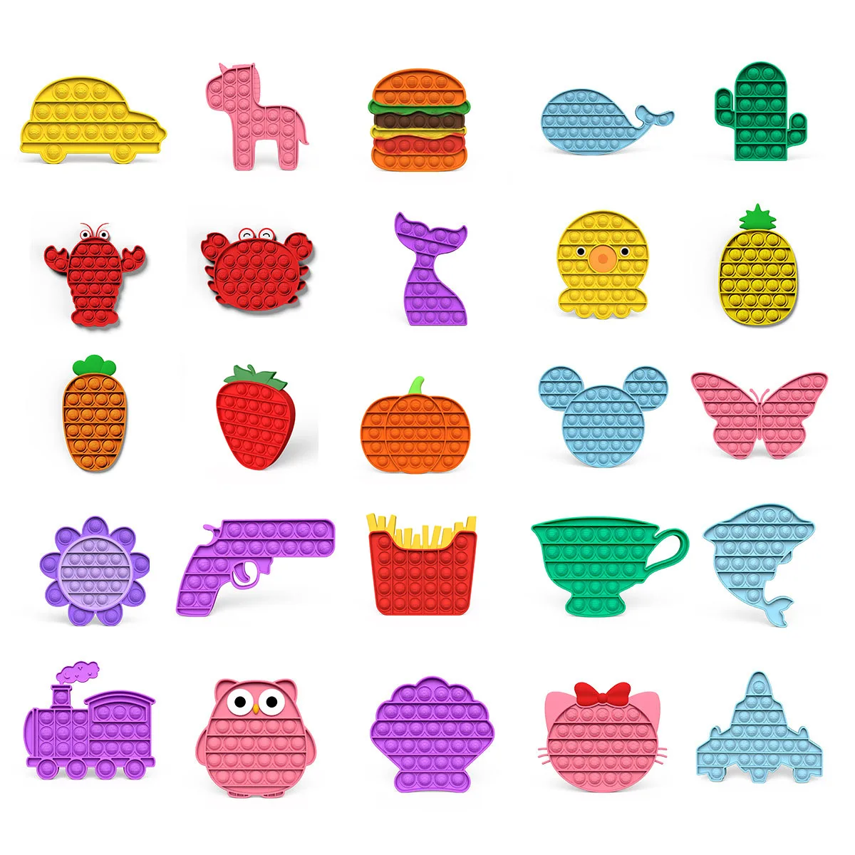 Push Bubble Sensory Toy Autism Needs Squishy Stress Reliever Toys Adult Child Funny Anti-stress Fidget It Decompression Gifts