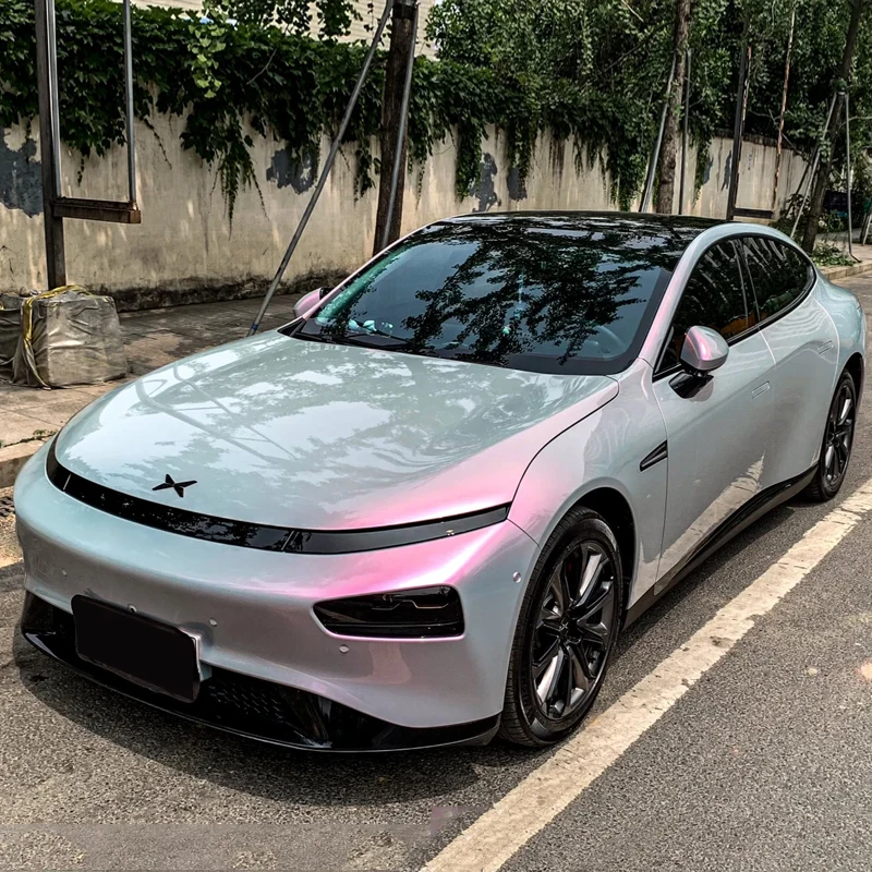 Custom Grey Turns Pink Purple Self Healing TPU Color Changing PPF Film Colored Paint Protection Film Color Change Film Rolls