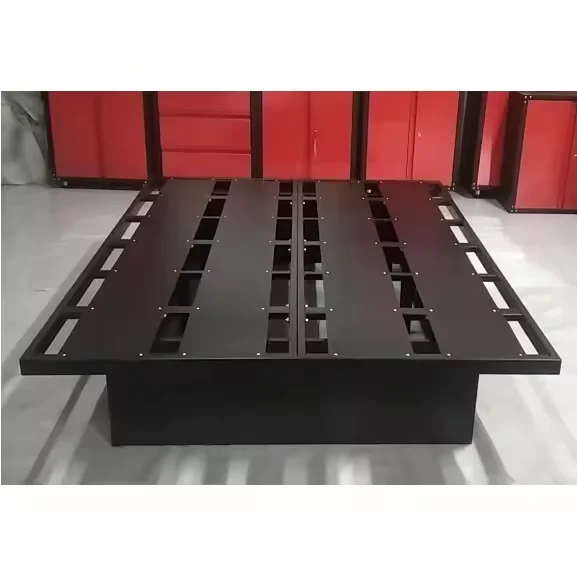 Hot sale iron metal steel Platform Twin Bed Frame with Storage Metal Bedframe adult metal single bed