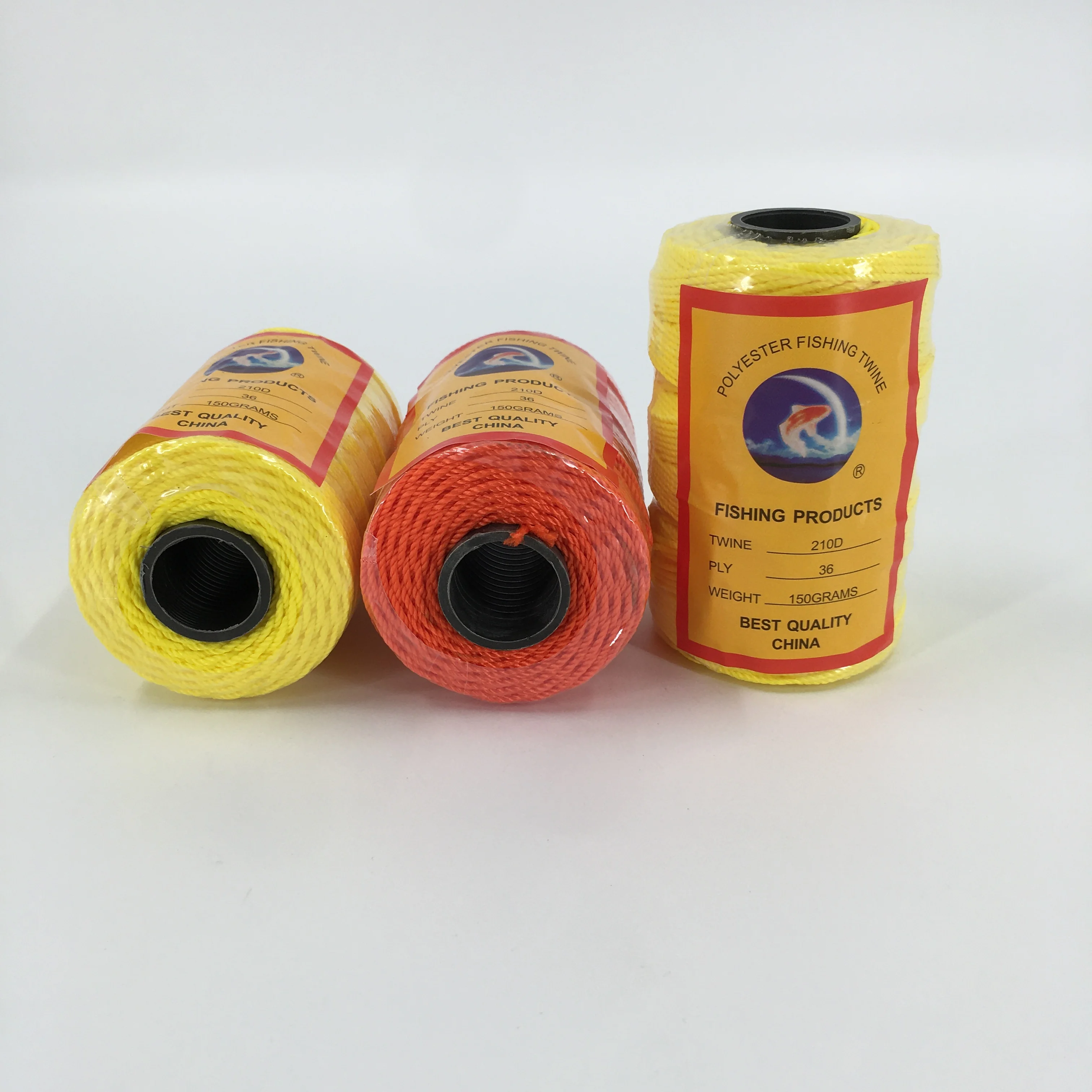 China haian factory nylon thread cheap fishing twine 210d Multifilament for