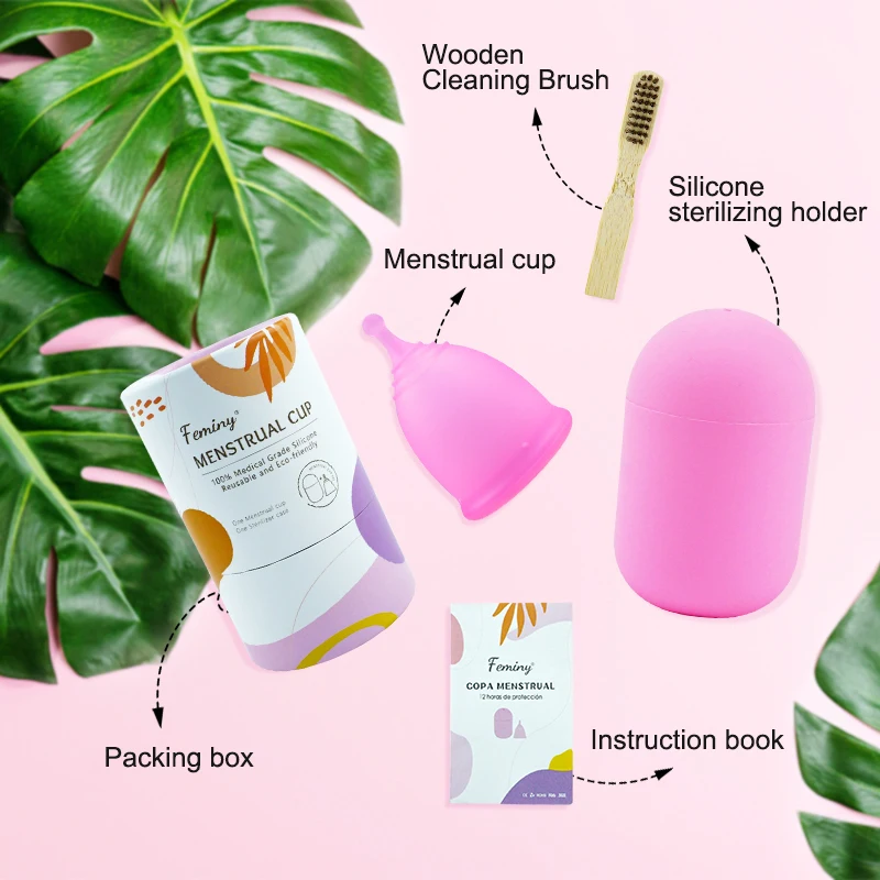 Eco-friendly 100% medical grade silicone period cup copa menstrual reusable soft customize menstrual cup
