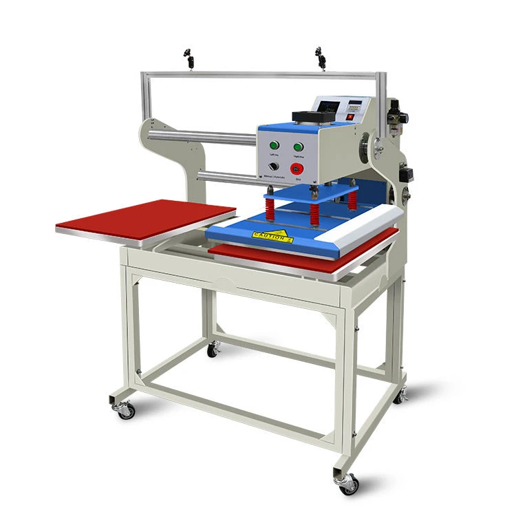 Hot transfer printing dual station 60 * 40cm fully automatic pneumatic hot press machine