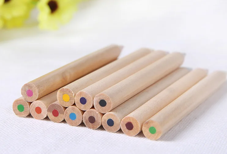 
Kraft Paper Tube Wrap Personalized Wooden Red Wax Carving Colored Pencils Bulk 