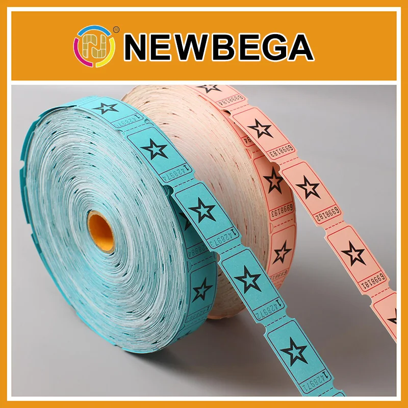 Wholesale custom printing 1000 total blank raffle tickets double roll raffle tickets raffle ticket roll
