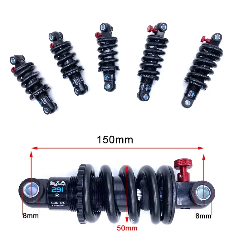 Original KS EXA 291R 125 150 165 190mm Spring Suspension MTB Electric Scooter Bike E-bike Bicycle Rear Shock Absorber