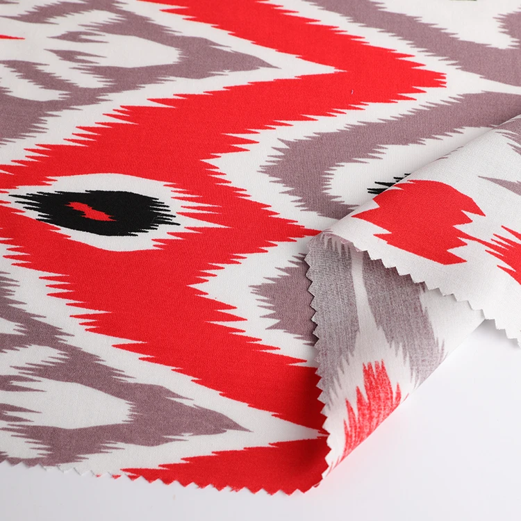 indonesia importer Ecovero factories mauritania woven 45s rayon textile spun printed viscose shirt fabric for somali baati dress