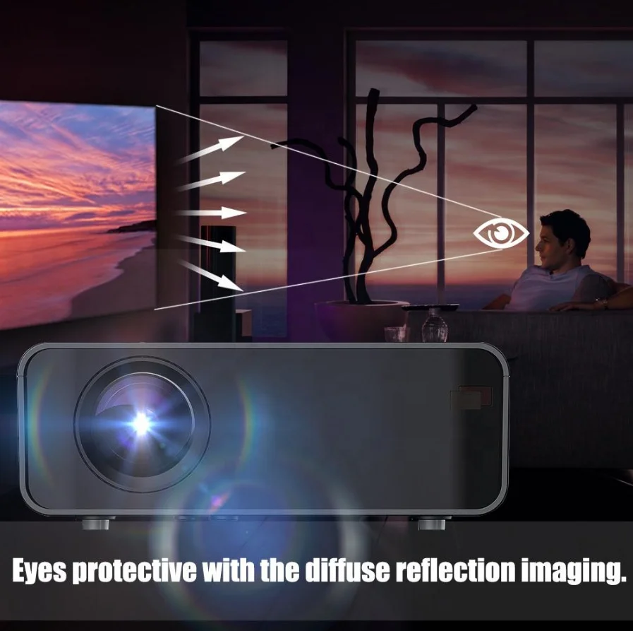  Portable Mobile Phone 4k Projector 600 Lumens HD 1080P LCD Screen Led Mini Projectors portable projector