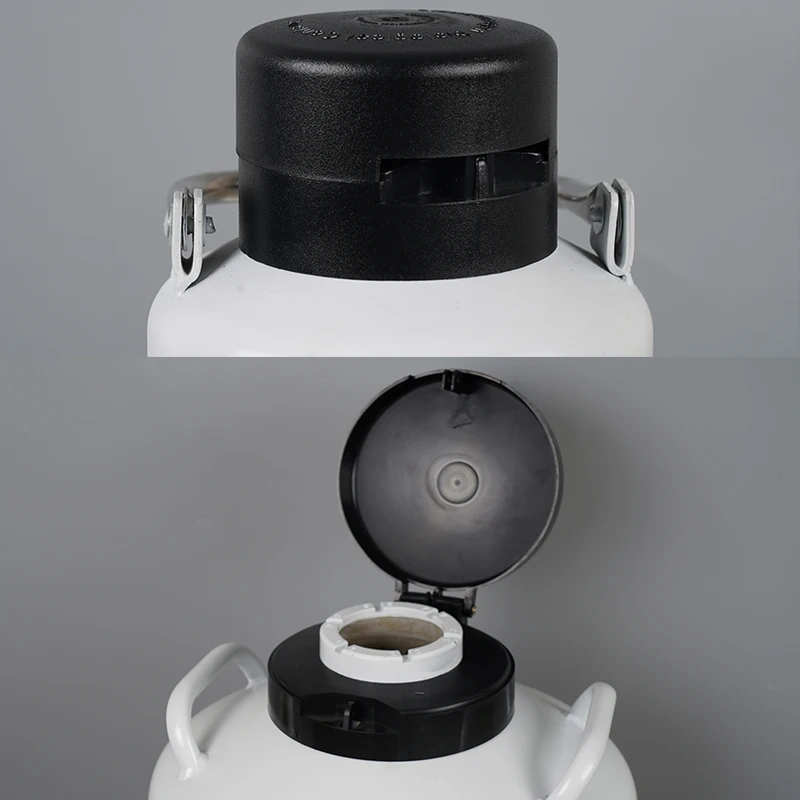 10L Small Capacity Cylinder Aviation Aluminum dewar Cryo Tank Liquid Nitrogen Biological Storage Container