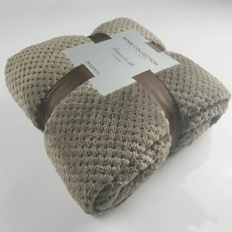 Однотонное Коралловое одеяло для йоги Bilink