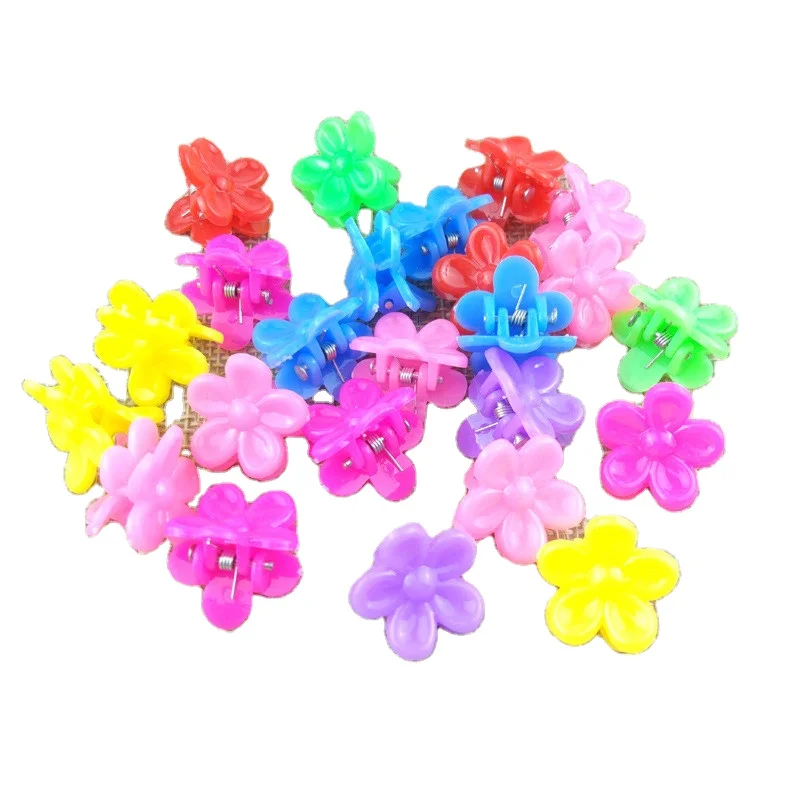 Flower Butterfly Shell Star Shape MINI Size  Hair Claw Clips For Kids Baby Plastic