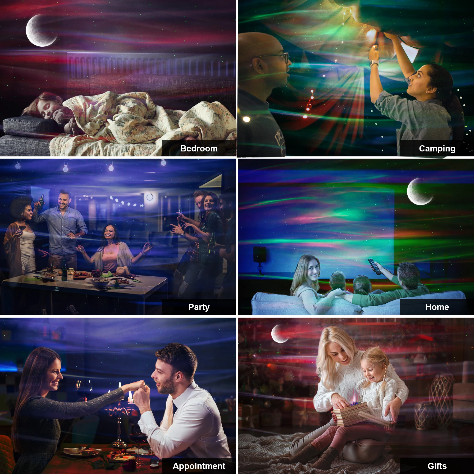 [Прямая поставка] проектор Aurora dream aurora star lights цветной светодиодный звездного света galaxy Прямая