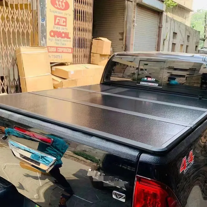 Pickup Hard Folding Truck Bed Cover For Ford Ranger T6 Double Cab