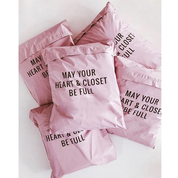 Custom Black Eco Friendly Plastic Poly Mailers Shipping Envelopes Waterproof Material Biodegradable Mailing Bags With Logo