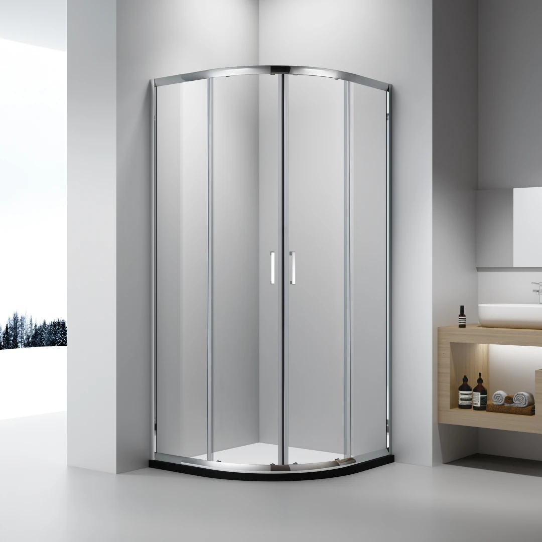 Factory Custom Bathroom Aluminium Shower Room Sliding Shower Enclosure Tempered Glass Shower Cabin