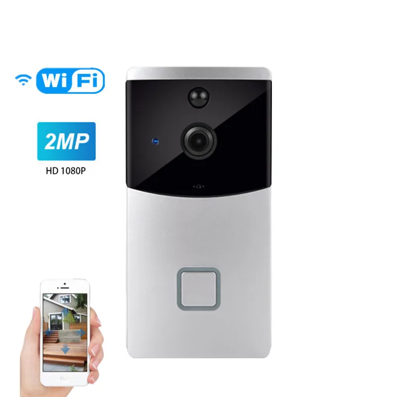 VESAFE M2 WiFi Network Camera 2MP 1080P Visual Doorbell Ring Dingdong USB Rechargeable Ubox APP Wireless Home Security Doorbells