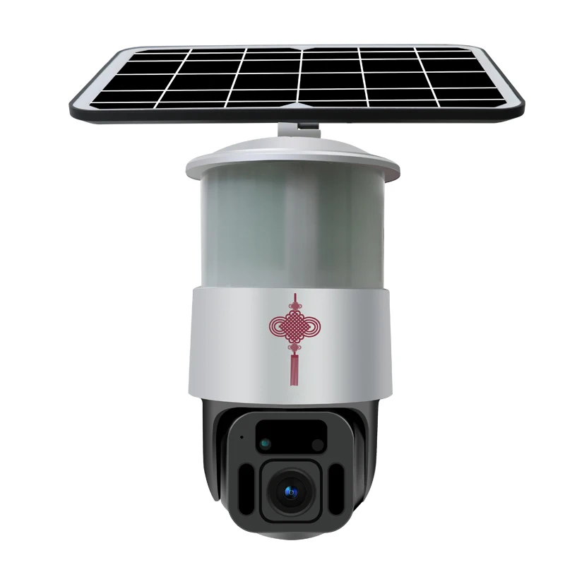 Solar WiFi Camera Security IP66 Outdoor 1080p, 2-Way Talk, Night Vision, PIR Motion Detection, Works with Alexa,Google Assistant