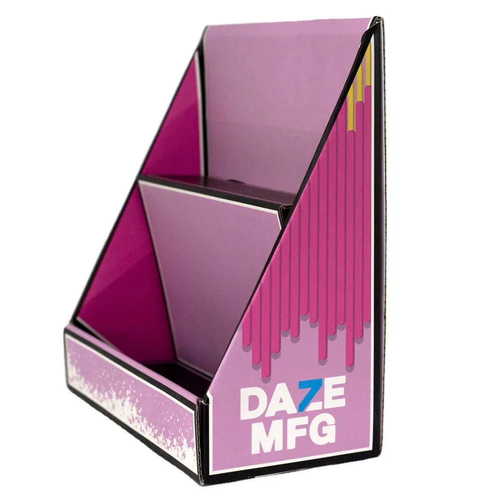 FTS Cheap Price Cardboard Small Pop Up Display Boxes Cardboard Paper Retail Counter Top Display Box