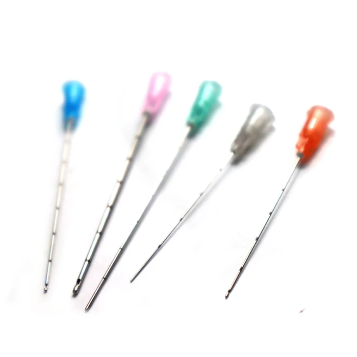 blunt tip micro cannula dermal filler 14g 18g 19g 21g 22g 23g 25g 27g 29g 30g 38mm 50mm 70mm 100mm 120mm