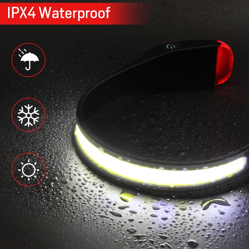 New Design Accord With Body Artificial Science Headlamp 500Lumens Wide Beam 230 degree Illumination Headlight With Red light