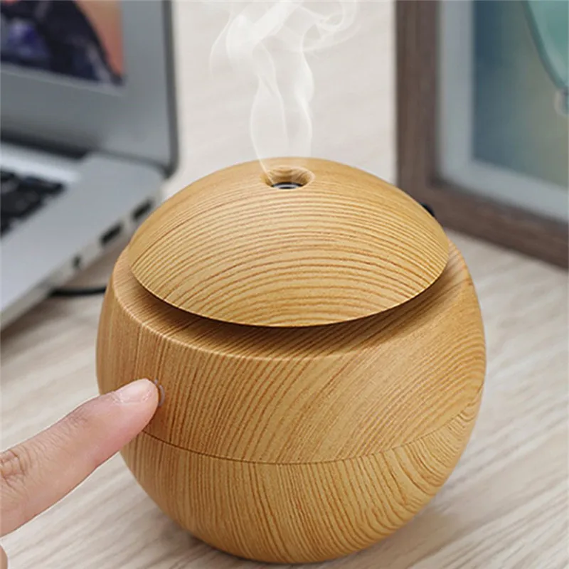 USB Essential Diffuser Cool Mist Humidifier Air Purifier With 7 Color Change LED Night light