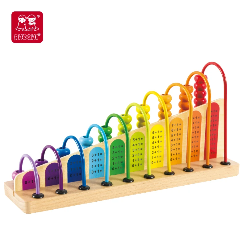 kids wooden toys educational wooden abacus toy fun and Interactive counting numbers tool for preschool kids