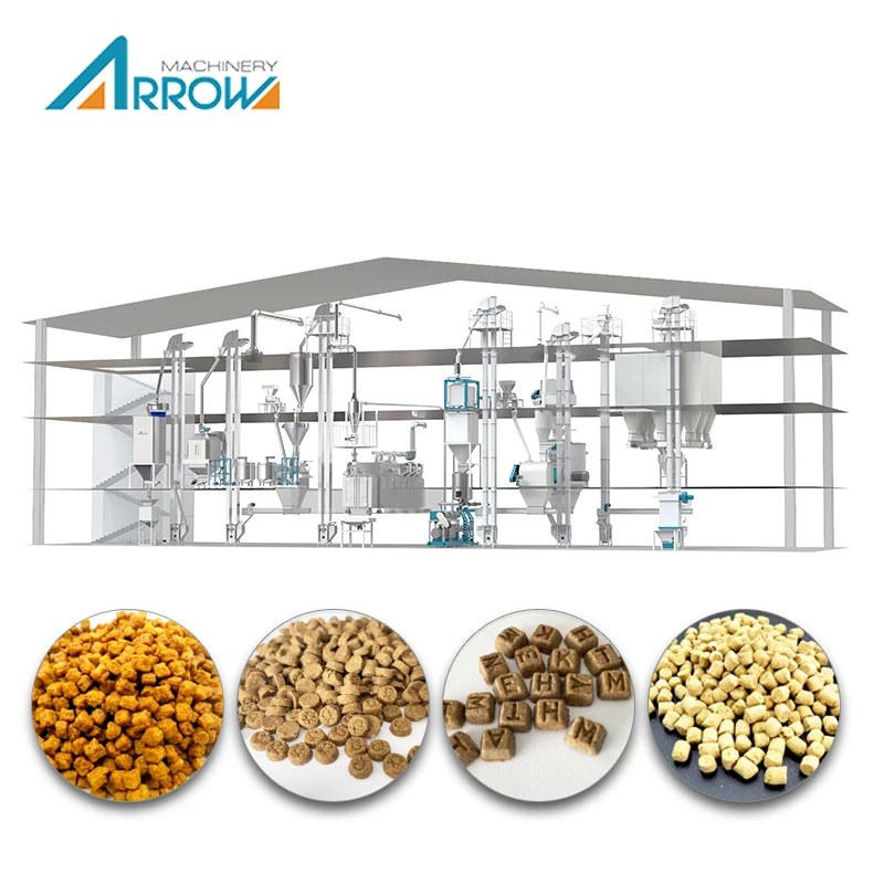 Automatic Cold Press Forming Machine Pet Dog Food Production Line Processing Baked Pet Food Machine