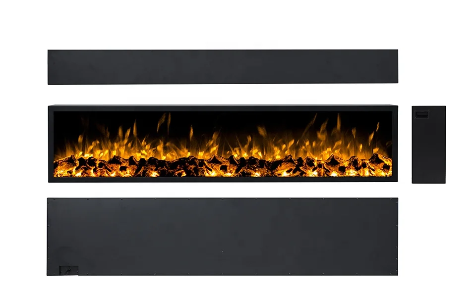72 inch decor Flame insert electric fireplace