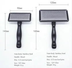 Jw Pet Gripsoft 2 Sided Cleaning Slicker Comb Brush Les Pooch Soft Pin For Dogs Poodles Small
