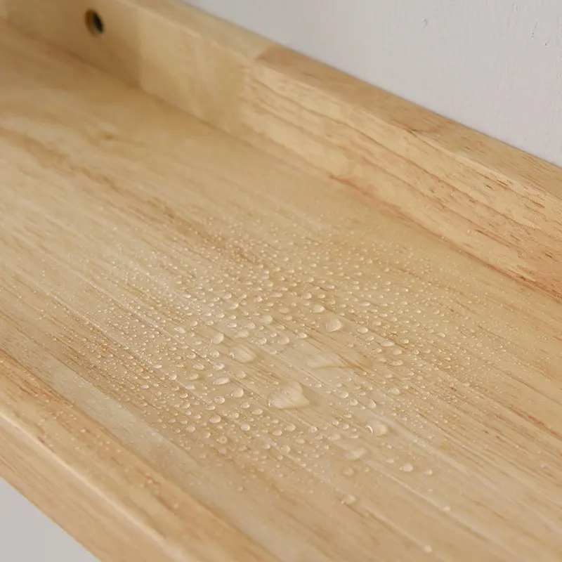 Floating Shelves Wall Mounted Set Rustic Solid Wood Shelf for Bathroom Storage Decor