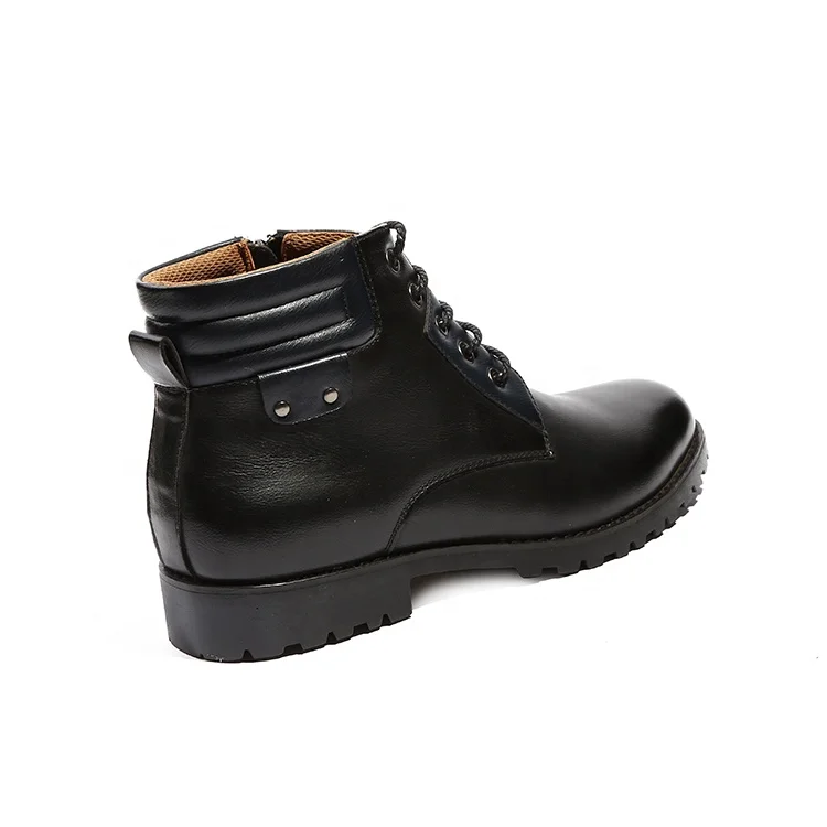 Most popular pure leather riding boots motorcycle with zipper wholesale