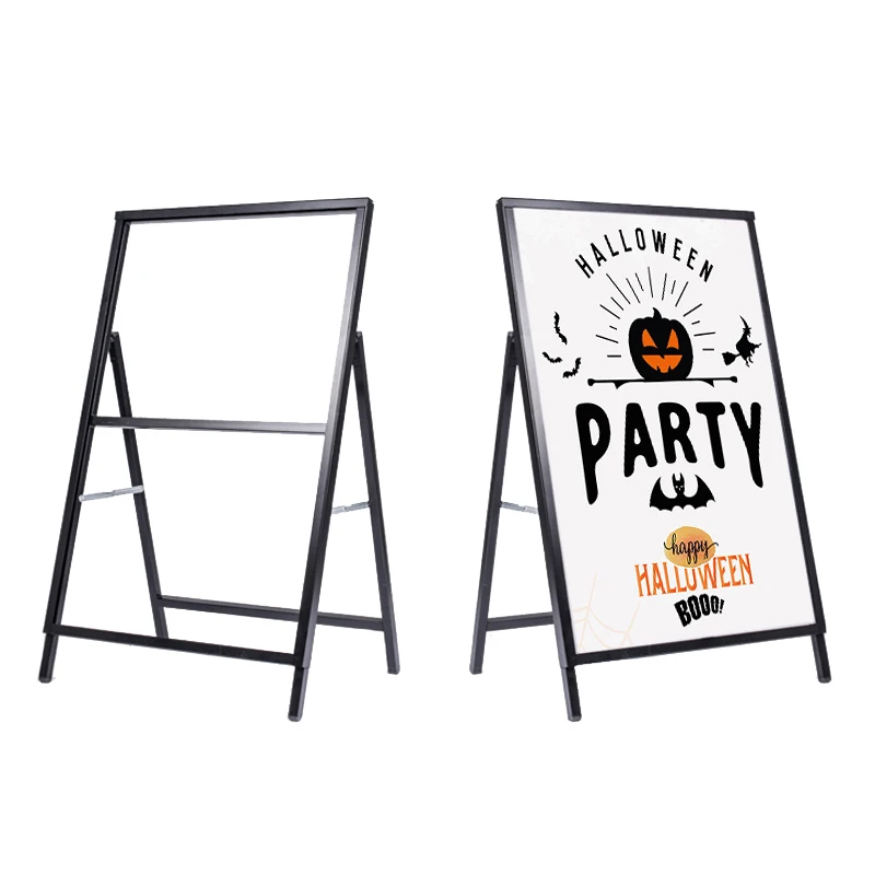 High Quality Promotional Plastic Portable Advertisement Double Sided Aluminum Snap Frame Sign Board