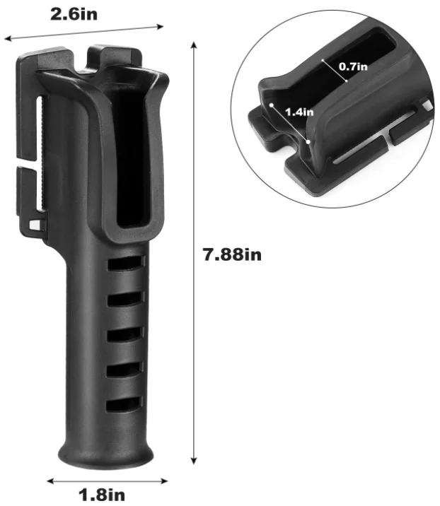 Portable Waist Belt Fishing Rod Holder Portable Fishing Rod Insert Outdoor Fishing Rod