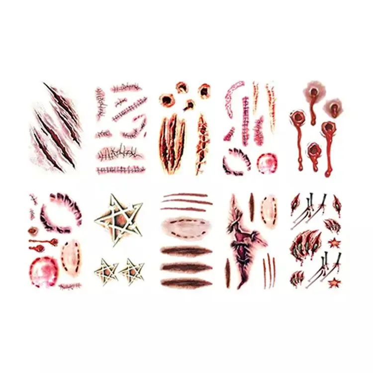 Тату-Наклейка на тело со шрамом, водостойкая, 2022