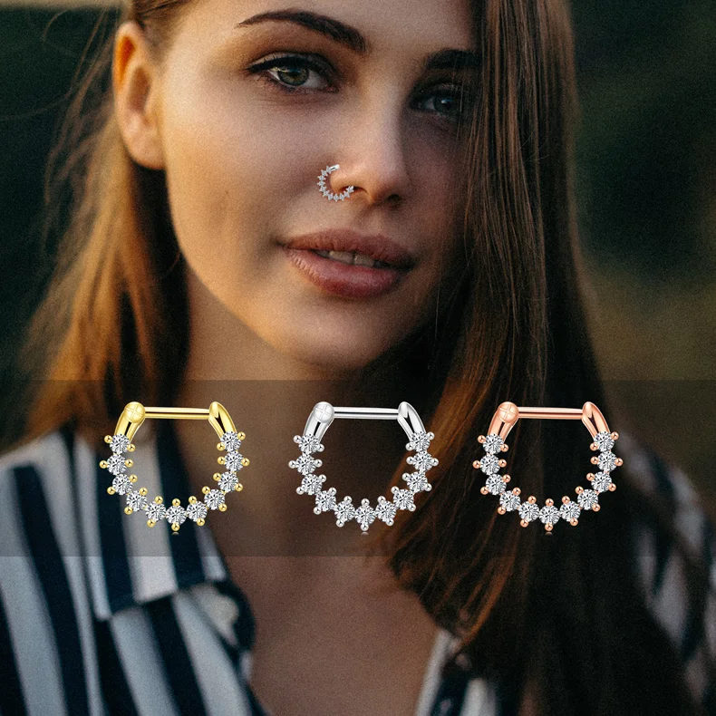 customizable Labret nipple Belly toe Belly button septum nose rings earringsfor women piercing jewelry