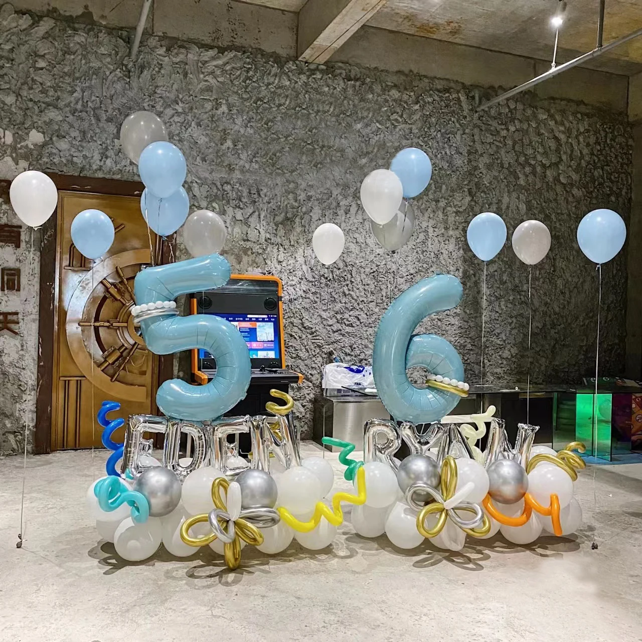 Ins Decoration Balloon Happy Birthday Wedding Masquerade Party Supplies 32 inch gold/silver/rose gold/blue number balloons