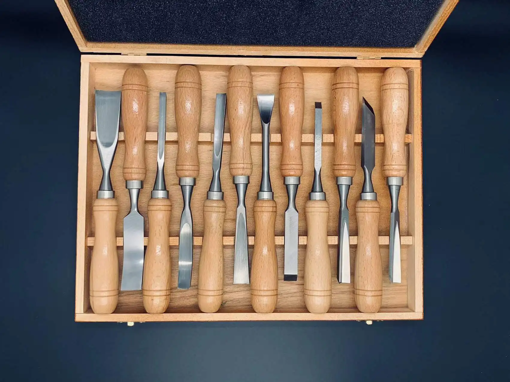 Customized LOGO Good Quality Chisel Carpenter Tools 12pc Carving Chisel Wood Chisel