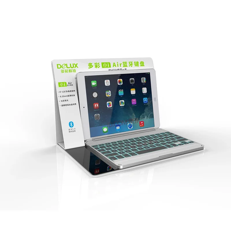 New acrylic computer display stand keyboard Flat acrylic transparent display stand for electronic digital exhibition hall